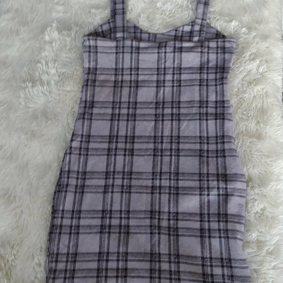 ladies Popular 21 pink plaid dress LW - Picture 2 of 3